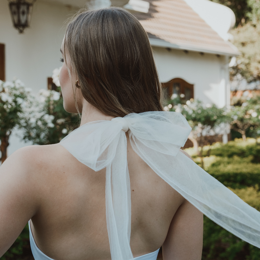 Haley kitchen tea dress bow detail